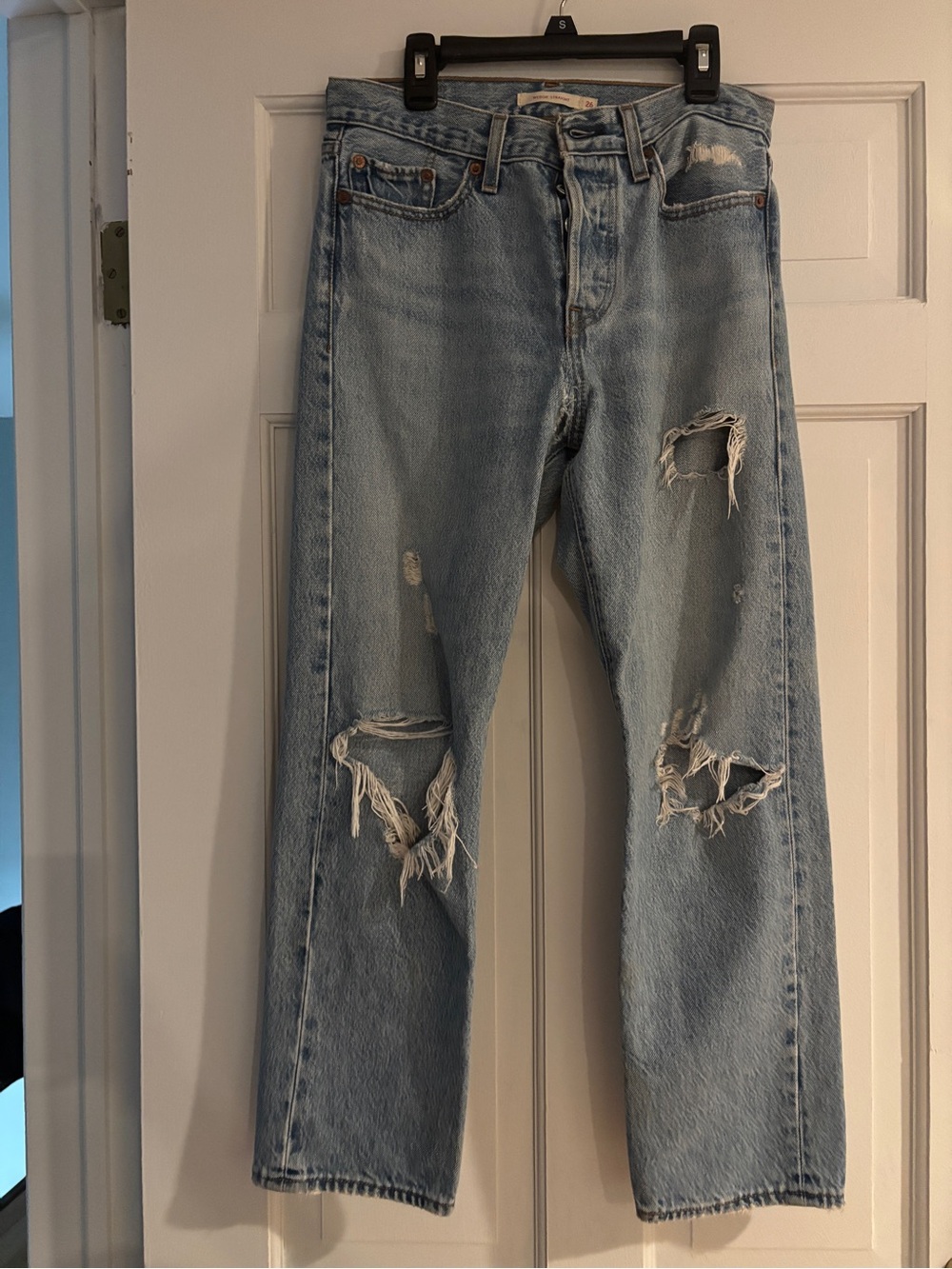 Light Blue Distressed Jeans